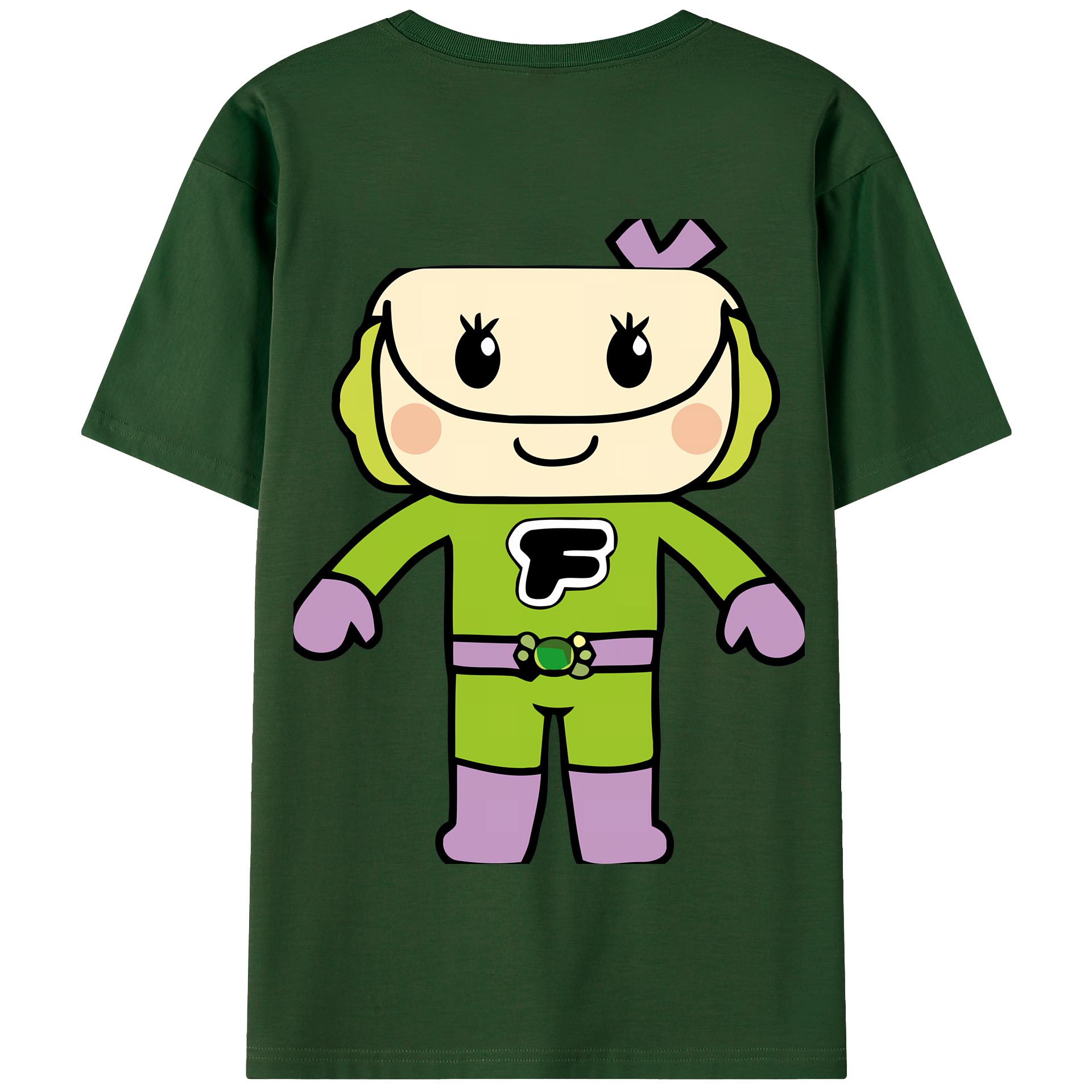 （画像用） アンパンマン Anpanman 綿100％半袖Tシャツ（背面プリント）